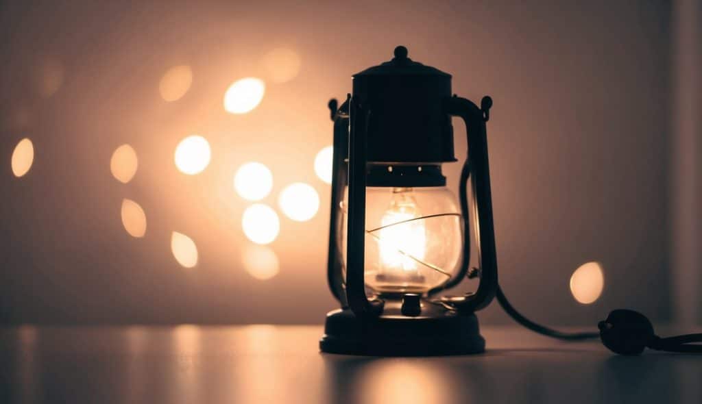 lâmpada não apaga totalmente